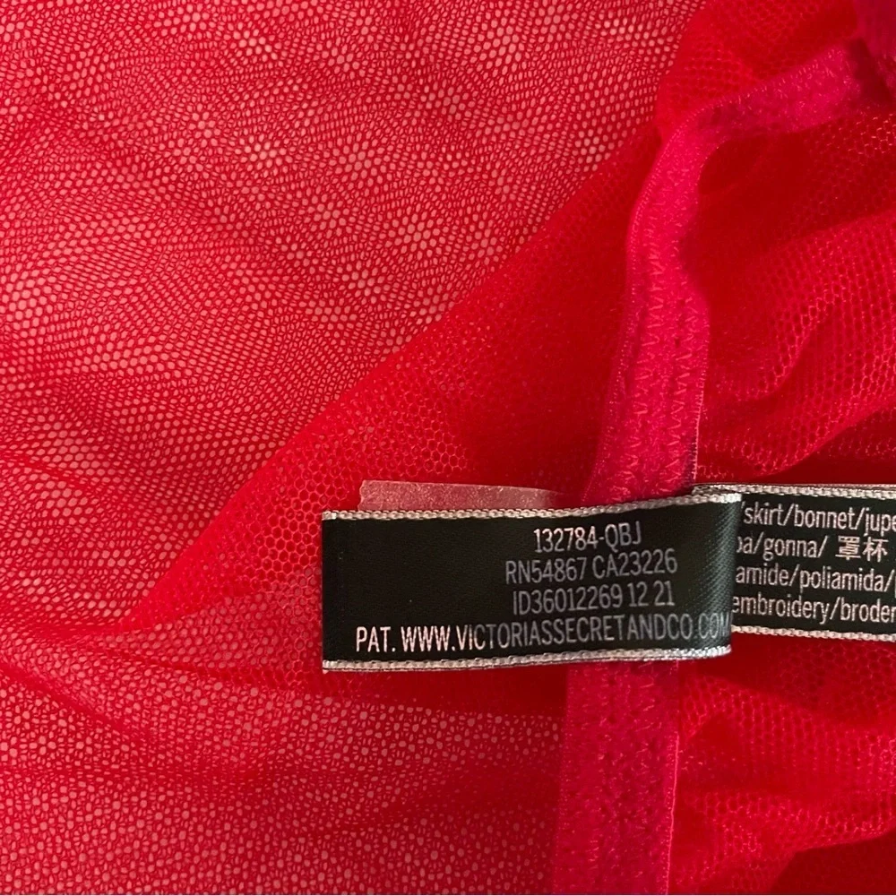 New! Victorias Secret Lipstick Queen of Hearts Open Cup Babydoll 22812
